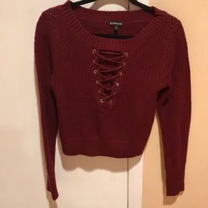 Express red sweater